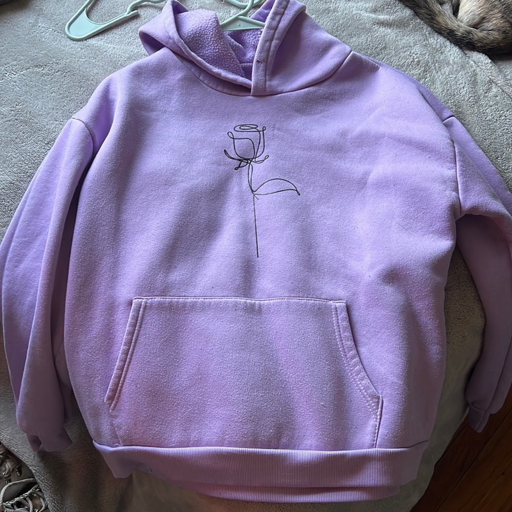 Lavender flower hoodie